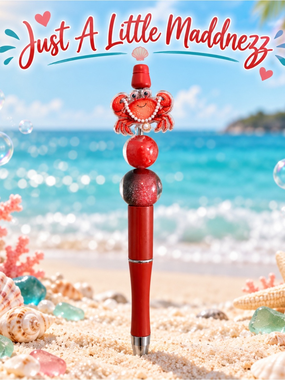 Red Crab Decorative Pen